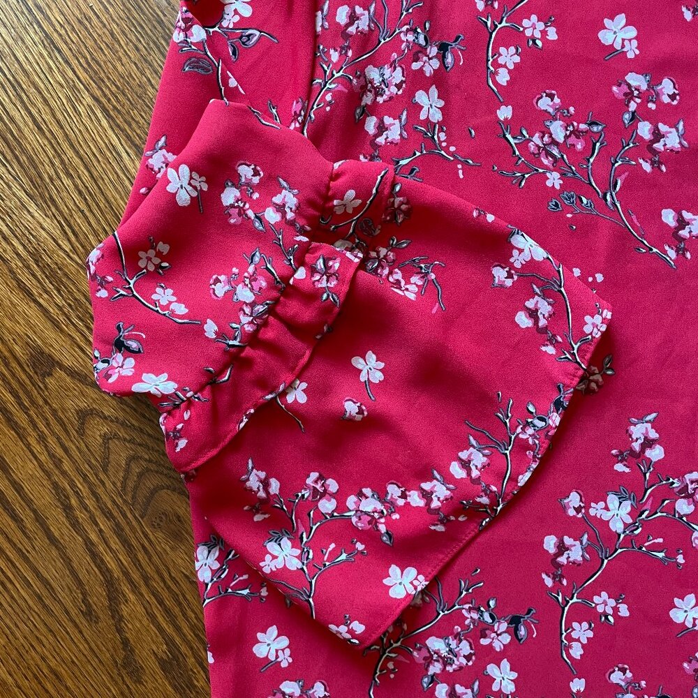 Primark Cherry Blossom Floral Blouse - Size 16 - Picture 3 of 5
